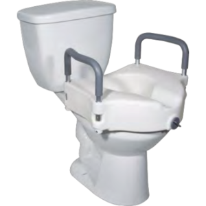 Raised Toilet Seat with Arms